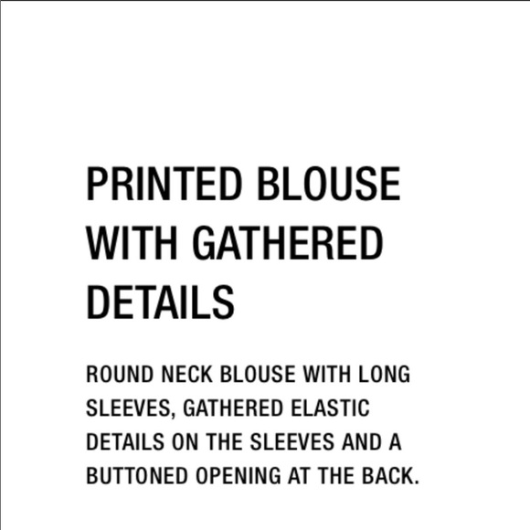 Zara flower printed cotton blouse - Picture 13 of 13